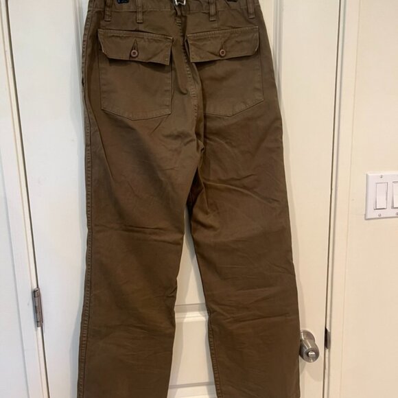Doen Olive Green Straight Leg Pants - Picture 2 of 4